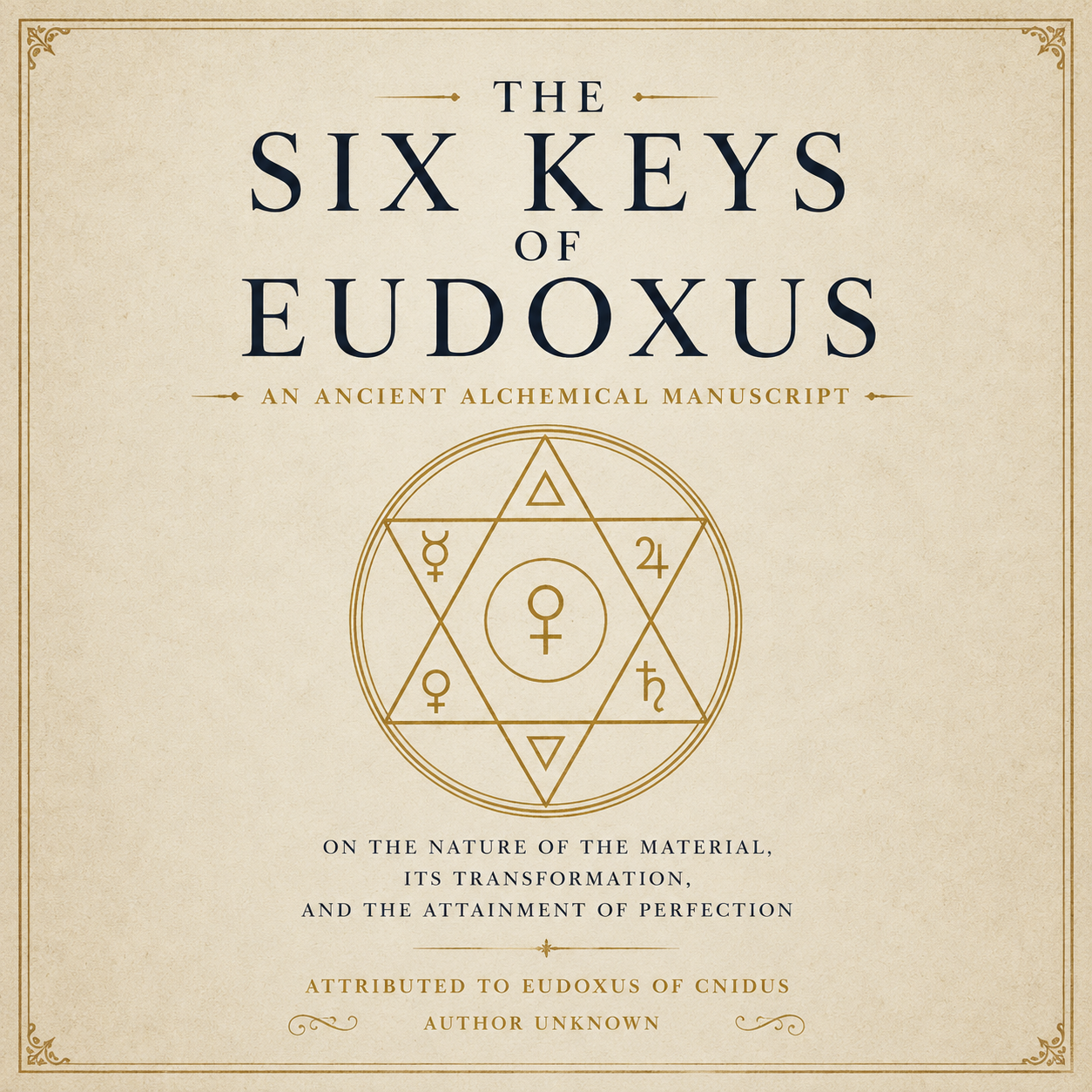 The Six Keys of Eudoxus by Eudoxus of Cnidus — audiobook cover